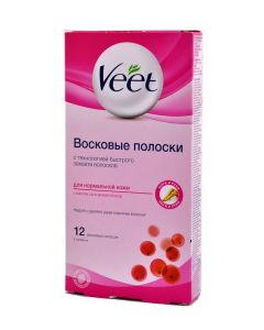 Veet - სადეპილაციო სთრიფსი - ნორმალური კანისათვის - 12ც