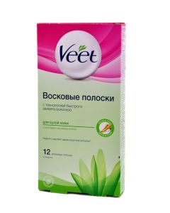 Veet - სადეპილაციო სთრიფსი - მშრალი კანისათვის - 12ც