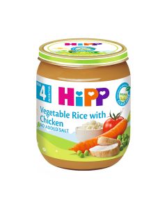 HIPP - ჰიპი ხორცის მენიუ წიწილა ბრინჯითა და ბოსტნეულით 4 თვიდან 6253