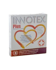 Innotex - ინოტექსი PLUS პრეზერვატივი 3 ცალი