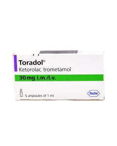 Toradol - ტორადოლი 30მგ/1მლ 5 ამპულა