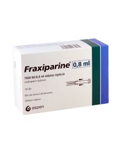 FRAXIPARINE - ფრაქსიპარინი(ჰეპარინი) 0.8მლ 10 ცალი