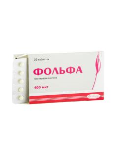 ფოლფა 0.4მგ  30 ტაბლეტი