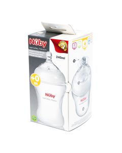 Nuby - ნუბი ბოთლი საწოვარით 240მლ 0+ 7028*