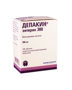 DEPAKINE 300 ENTERIC - დეპაკინი ენტეიკი 300მგ 100 ტაბლეტი
