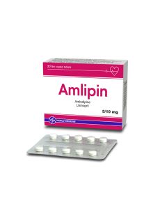 AMLIPIN - ამლიპინი 5/10მგ 30 ტაბლეტი