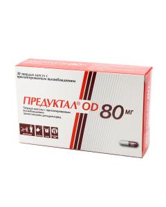 PREDUCTAL OD - პრედუქტალი OD 80მგ 30 კაფსულა