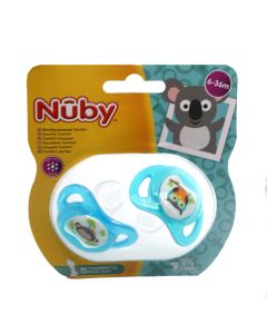 Nuby - ნუბი მატყუარა ორთოდონტული COMF. 2ცალი 6-36 თვე 8853