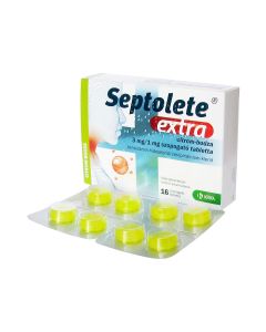 Septolete - სეპტოლეტე ექსტრა ლიმონი და კენკრა 16 საწუწნი აბი