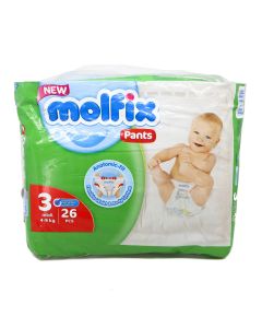 Molfix - მოლფიქსი ტრუსი 4-9კგ 26 ცალი 3282