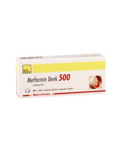 Metformine Denk - მეტფორმინი დენკი 500მგ  30 ტაბლეტი