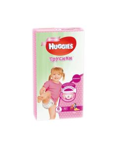 Huggies - ჰაგისი მეგა გოგოს 15-25 კგ 44 ცალი 7664