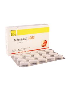 Metformin Denk - მეტფორმინი დენკი 1000მგ  30 ტაბლეტი 