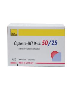 Captopril HCT Denk - კაპტოპრილი HCT დენკი 100 ტაბლეტი