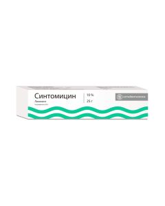 synthomycin liniment - სინტომიცინის ლინიმენტი 10% 25გ