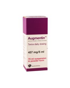 Augmentin - აუგმენტინი 457მგ/70მლ სუსპენზია