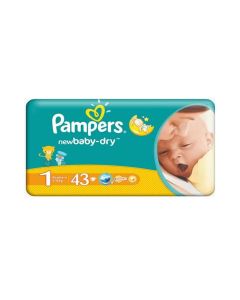 Pampers - პამპერსი ბავშვის საფენი 2-5 კგ 43 ცალი 4491/4513