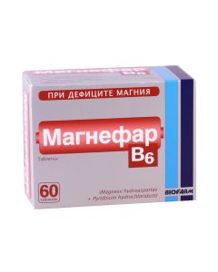 Magnefar - მაგნეფარი B6 60 ტაბლეტი