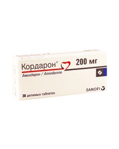 Cordarone - კორდარონი 200მგ 30 ტაბლეტი