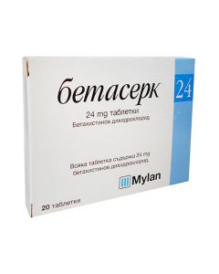 Betaserc - ბეტასერკი 24მგ 20 ტაბლეტი