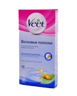 Veet - სადეპილაციო სთრიფსი - მგრძნობიარე კანისათვის - 12ც