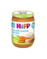 HIPP - ჰიპი ხორცის მენიუ ხბოს ხორცი ბრინჯითა და სტაფილოთი 4 თვიდან 6143