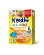 Nestle - ნესტლე რძიანი ფაფა 5 მარცვალი ვაშლი მარწყვი და ატამი 0072