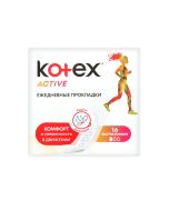 kotex - კოტექსი საფენი ყოველდღიური NON DEO 16ცალი 7893