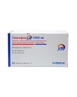 GLUCOPHAGE XR - გლუკოფაჟი XR 1000მგ 60 ტაბლეტი